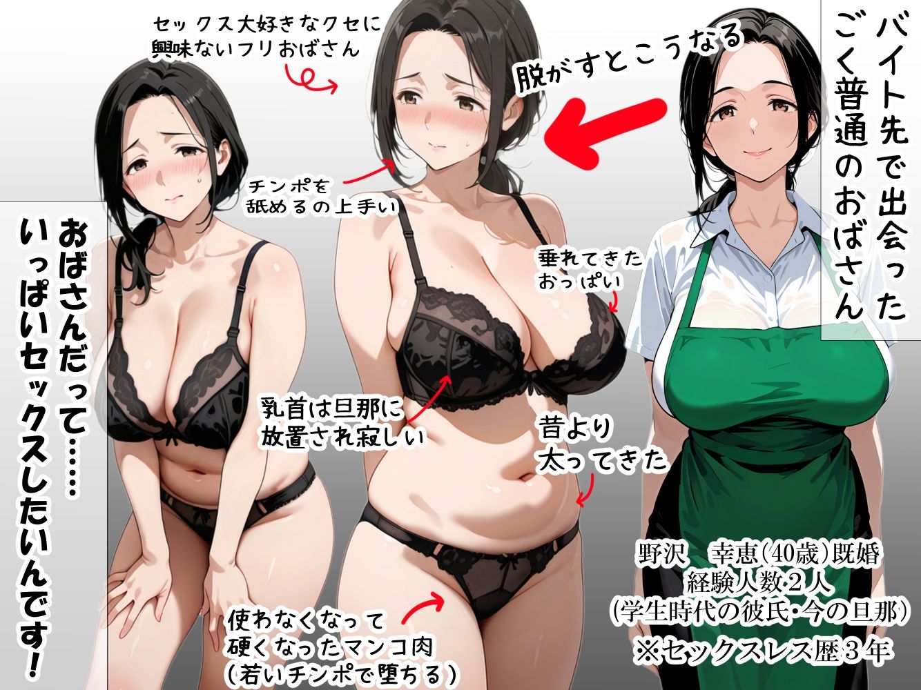 バイト先のパート主婦（40歳）を、 お持ち帰りしたら…欲求不満の膣は硬いチンポ一本即墜ちオナホ化   野沢幸恵（40歳）セックスレス歴・3年 画像5