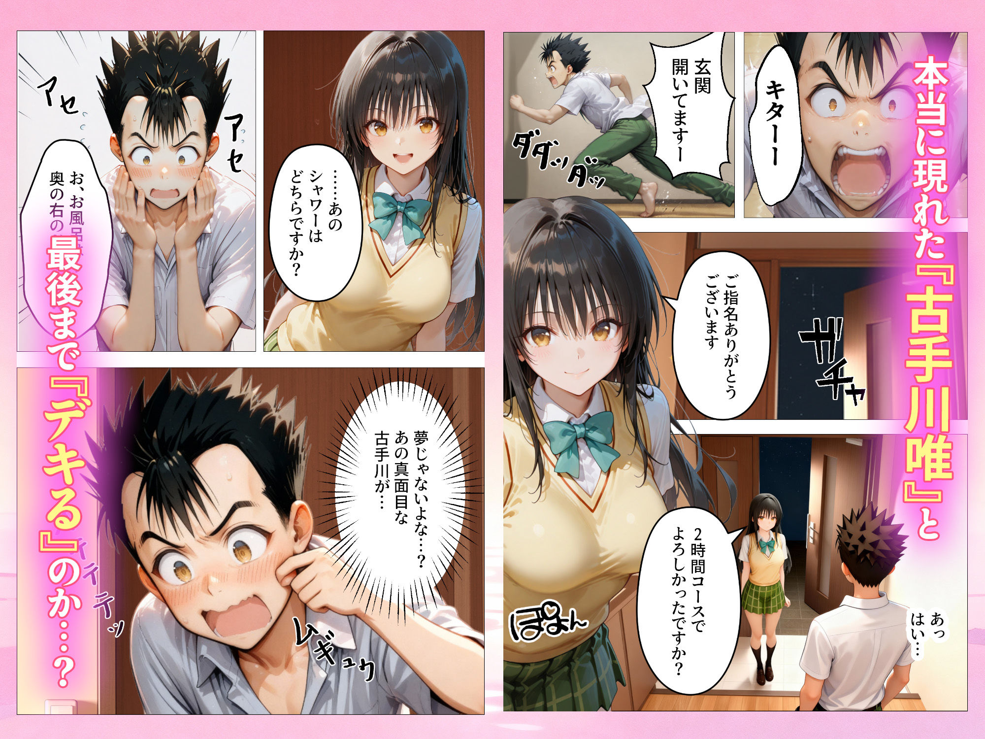 本番あり！？デリヘルノートでとらぶるハーレムをNN強奪してみた  古○川唯  西○寺春菜  籾岡里○ 画像8