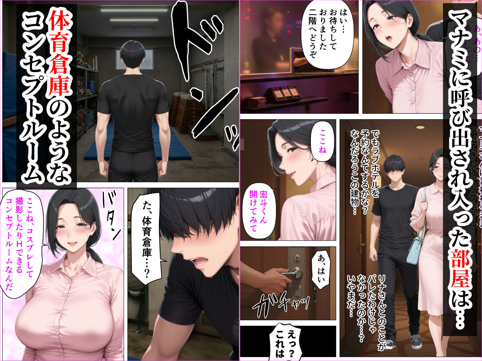 昭和マ●コの搾精天国！ブルマ＆JKコスの人妻に中出し放題 画像5