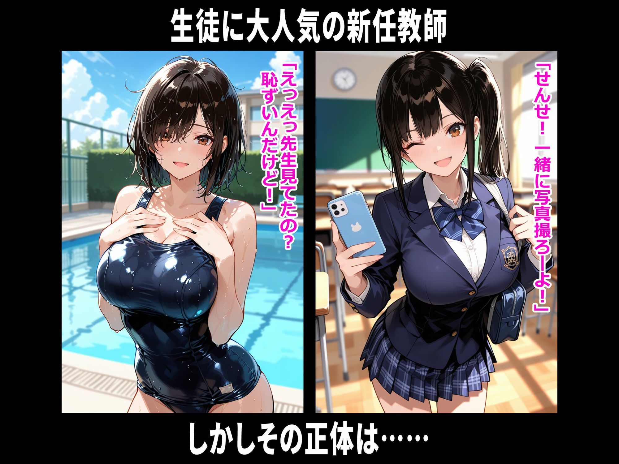 巨乳学園レ〇プ事件被害者録Vol.2 即出し2コマ 画像1