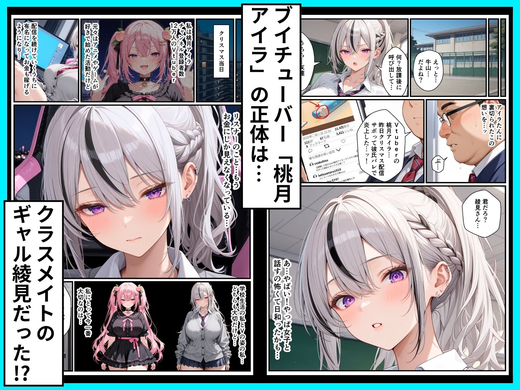 推しのVtuberがクラスのSSR級ダウナー系爆乳ギャルだった話 画像4