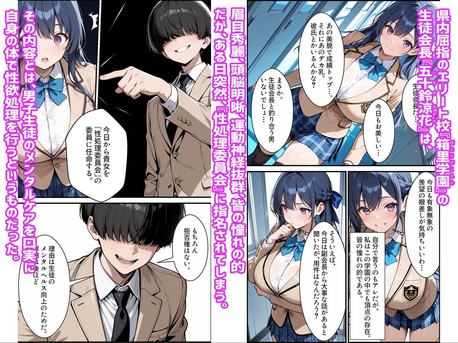 憧れの生徒会長は性処理肉便器 ～完全無欠の生徒会長、性処理委員に堕ちる～ 画像1