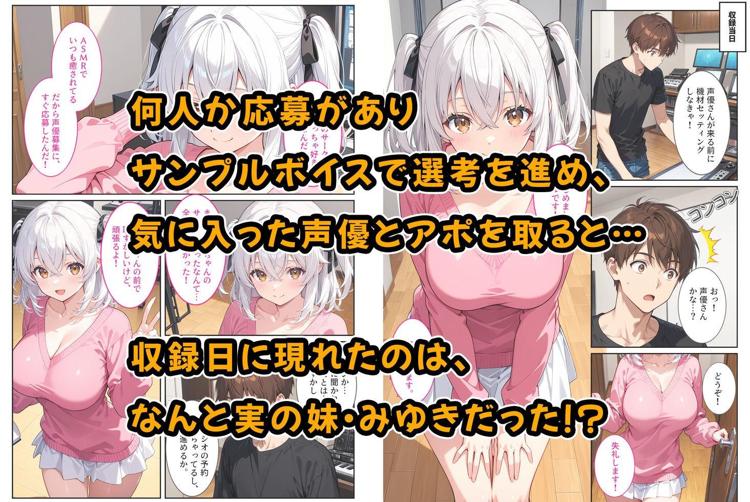 エロゲ声優志望の爆乳妹が兄の実演セックス指導でガチ恋する話。 画像2