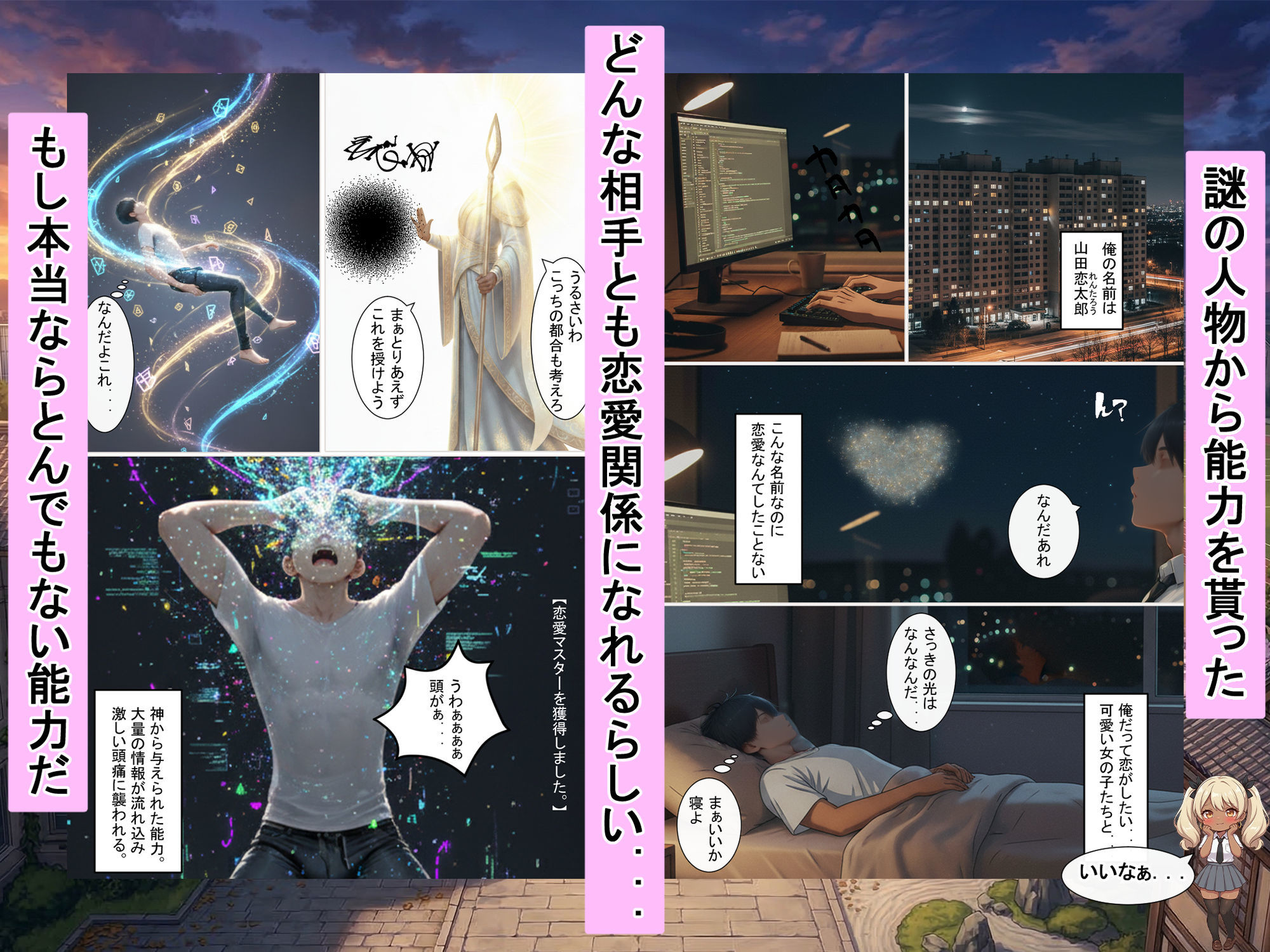 謎の人物から貰った能力で現実世界を無双！！女の子たちを情けない顔にさせる話 画像1