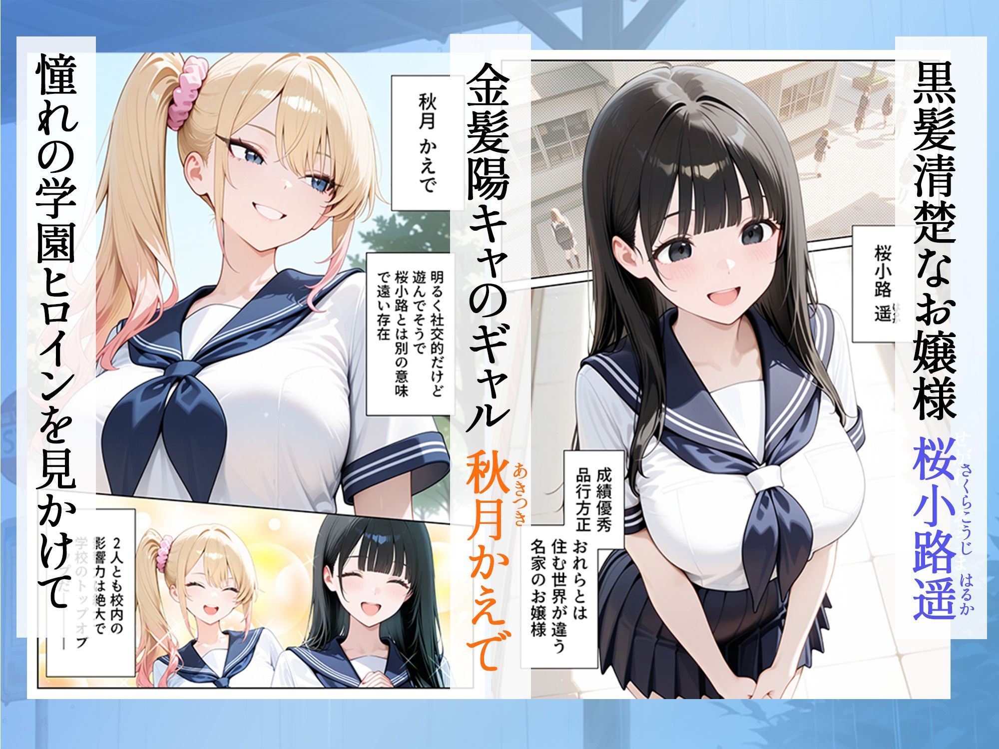 雨宿りのバス停で学園美女と濡れ透けSEXした話 画像2