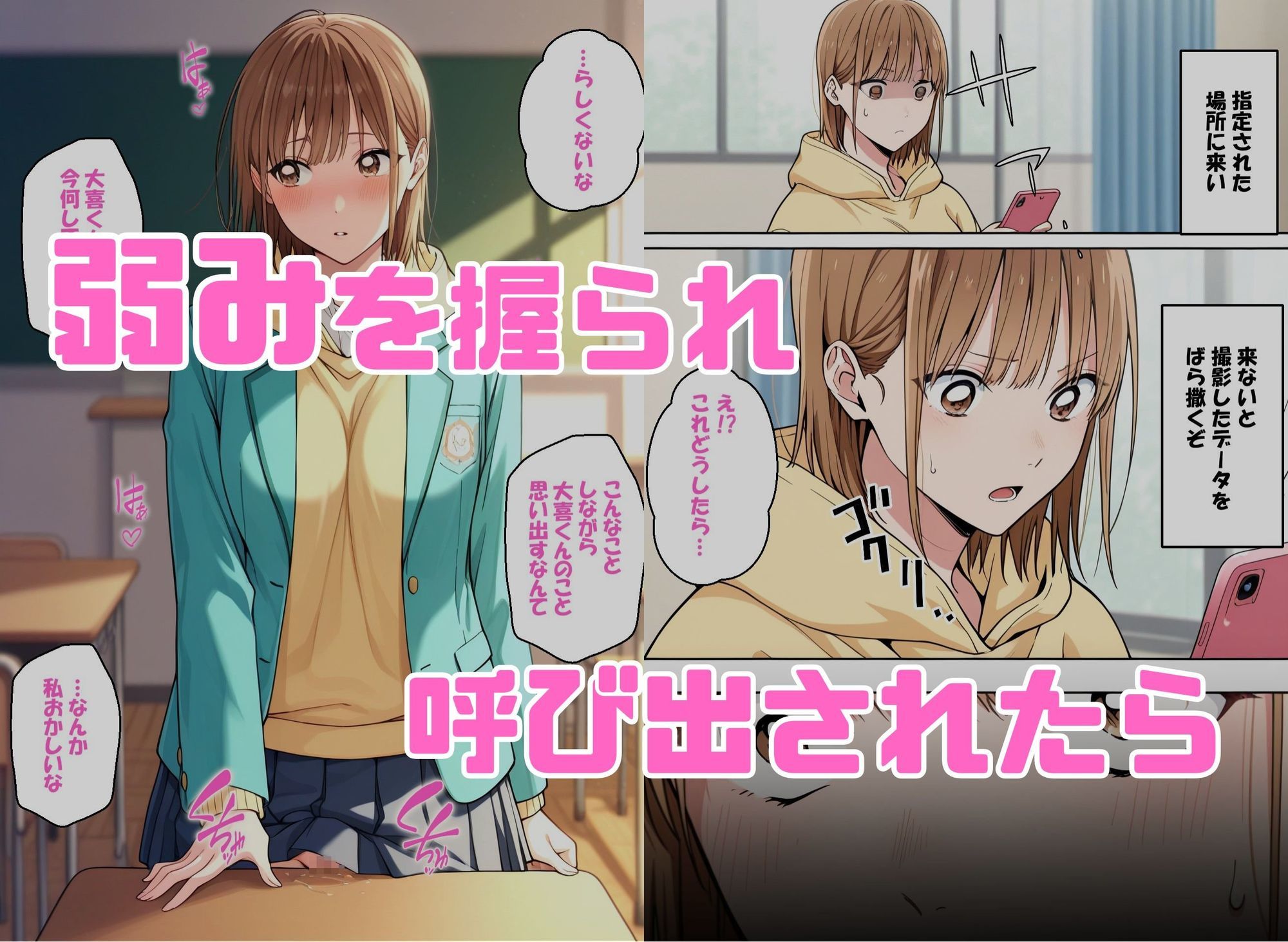 寝取られ女子 弱みをネタに支配された 鹿〇千夏 画像1