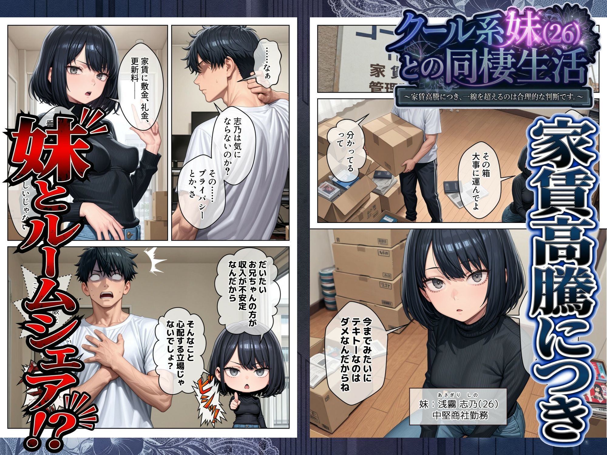 クール系妹（26）との同棲生活 ～家賃高騰につき、一線を超えるのは合理的な判断です。～ 画像1