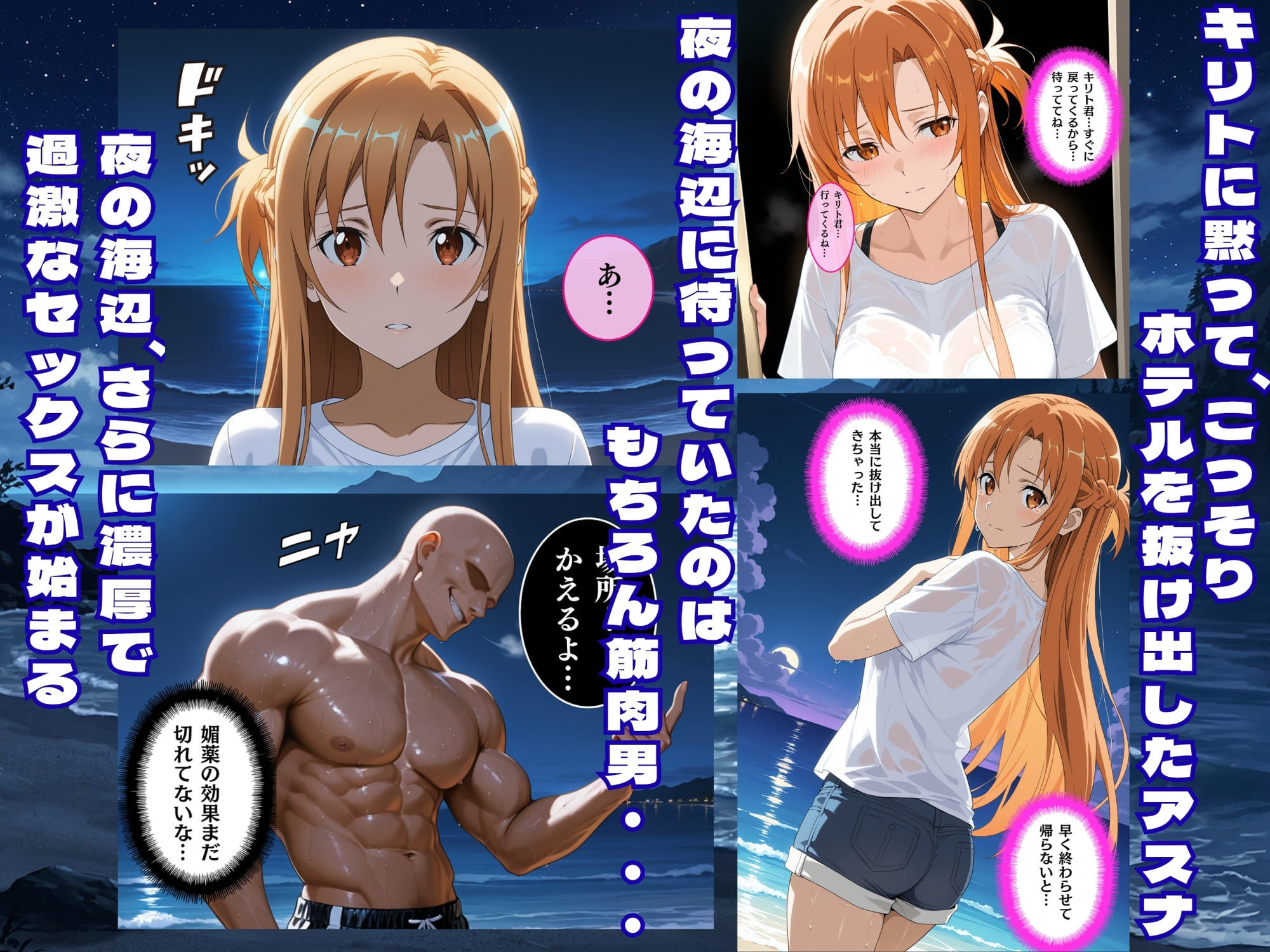 夏の海で堕ちるアスナ公開レ●プ完全肉奴●化 画像6