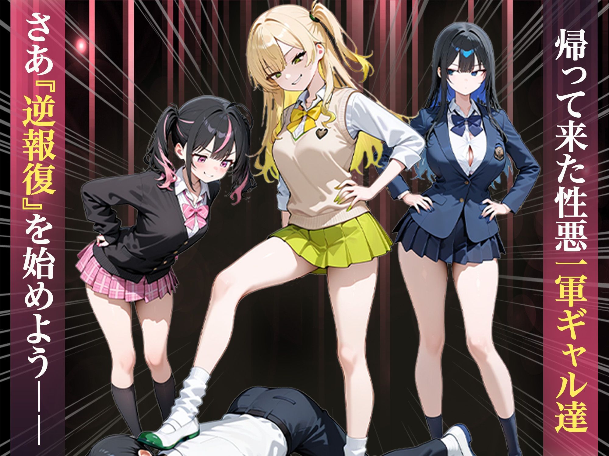 いじめられていた陰キャのボクが1軍ギャル達に中出し報復する話 ～メス堕ちリバース 画像1